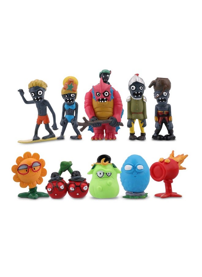 Maikerry - 10 Pieces Zombies 2 Series Toys, Pvc Garden Warfare 2 Gifts Zombie Toys For Kids And Fans - Image 1
