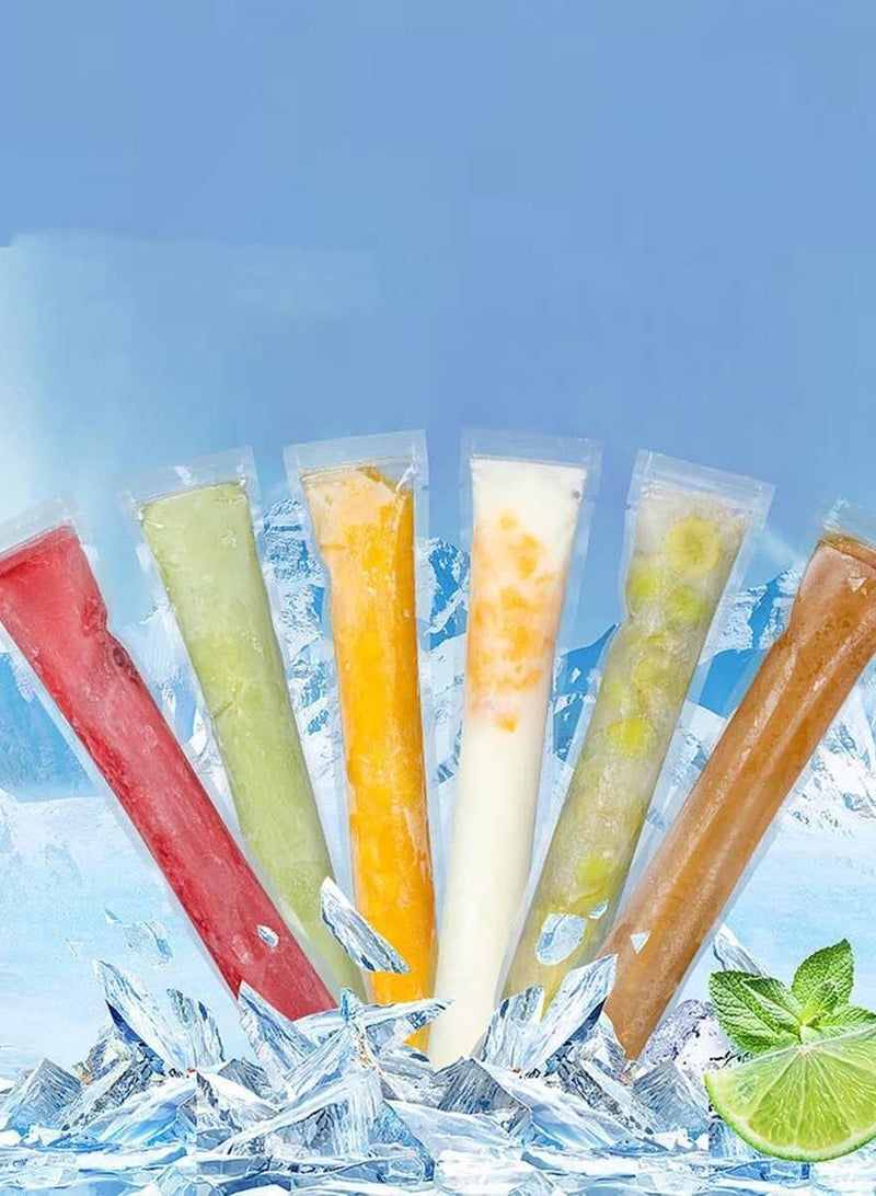 50-Piece Colorful Ice Pop Sleeves (Reusable Plastic Pouches)  - Image 2