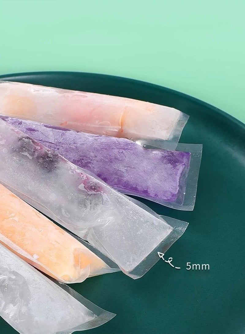 50-Piece Colorful Ice Pop Sleeves (Reusable Plastic Pouches)  - Image 3