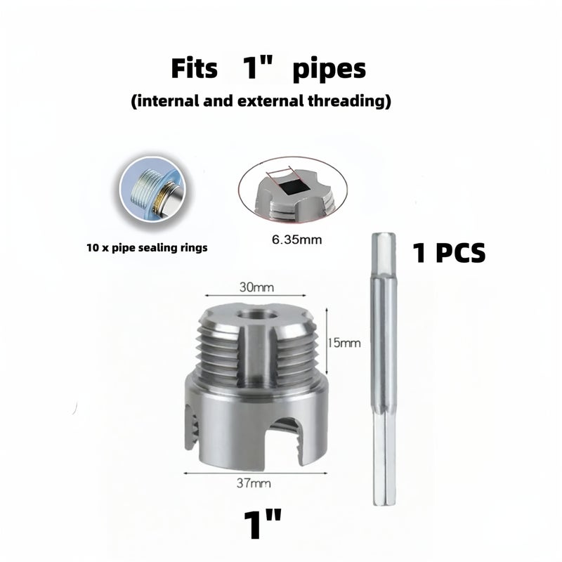 1 Piece 1 2 Inch Internal And External Pipe Threading Tool Drillable PVC Pipe Thread Sleeve Water Pipe Thread Cutting Tool Plastic Pipe Thread Sleeve - Image 3