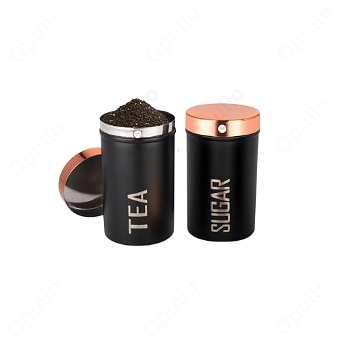 Opullo Mother's Choice Sugar Tea Container Set | Stainless Steel Tea Sugar Container Set for Kitchen Set of 2 | 500 Gms - Image 5