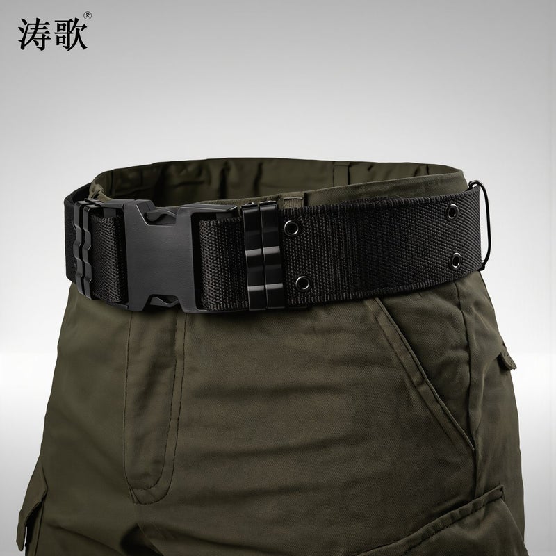 Tactical Belt 1.5 inch Thick Nylon Military Utility Waist Belt 125cm for Work - Image 2