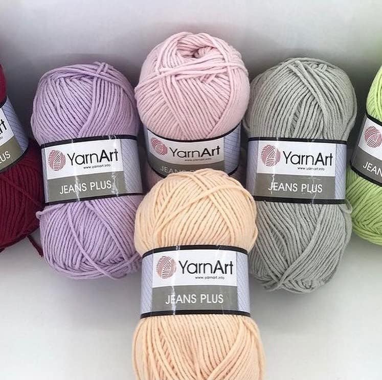 YarnArt Yarn Art Jeans Plus Yarn 55 Cotton 45 Polyacrylic 100 g 35 oz 160 m 174 yds Yarn Weight 4  WorstedAran 19 - Image 3