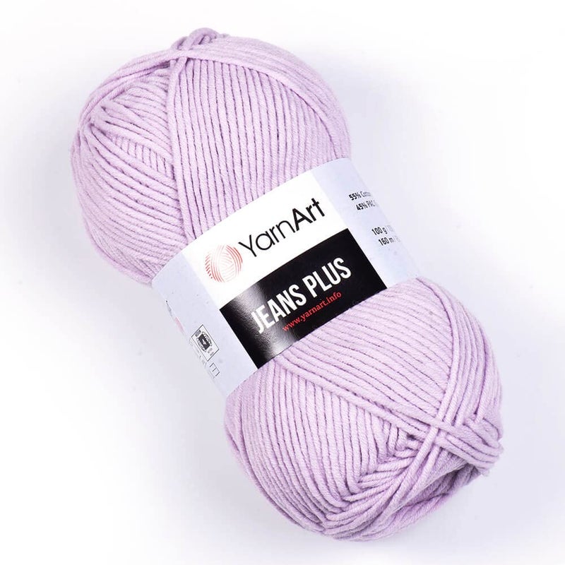 YarnArt Yarn Art Jeans Plus Yarn 55 Cotton 45 Polyacrylic 100 g 35 oz 160 m 174 yds Yarn Weight 4  WorstedAran 19 - Image 1