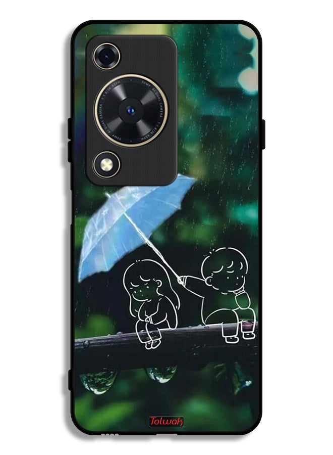 Tolwak Huawei Nova Y72S Protective Case Cover Couple Abstract Art