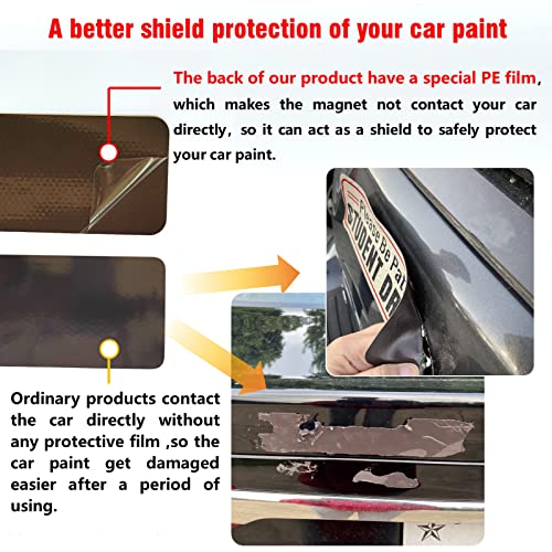 Picassosky 2Pack Delivery Vehicle Car Magnet,Delivery Vehicle Signs for Car,Reflective Delivery Vehicle Magnet for Car,Flex Driver Car Signs - Image 2
