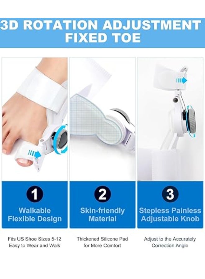 Bunion Corrector and Toe Separator for Women & Men – Big Toe Straightener Splint – Stretchy Foot Thumb Support for Pain Relief & Alignment - Image 5