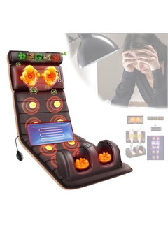 XiuWoo Smart Back Massager With Hot Compress Function,To Release Stress And Fatigue,10 Vibration Massage Nodes And Chinese Medicine Stretching Round Pillow,Chair Seat Massager For Home,Brown  - Image 1