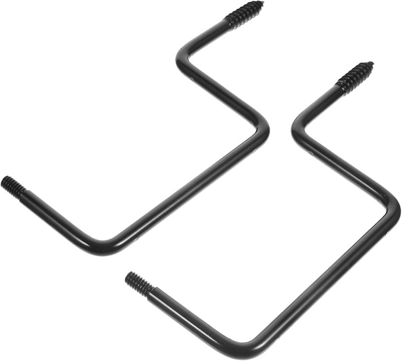 Heavy Duty Iron Hooks 2 Pack Outdoor Garden Hanger For Planters Lights Bird Feeders - Image 1