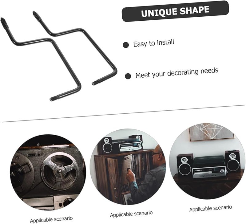 Heavy Duty Iron Hooks 2 Pack Outdoor Garden Hanger For Planters Lights Bird Feeders - Image 3