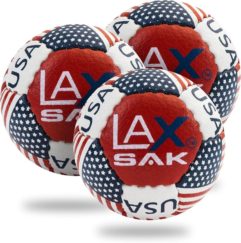 Lax Sak كرات لاكروس للتدريب الناعمة، 1، 2، 3، 6، 12، 24، 36، 60، و 120 عبوة - نفس الوزن والحجم ككرات لاكروس الرسمية، رائعة للتدريبات الداخلية والخارجية، قفز أقل وارتدادات بسيطة. - Image 1