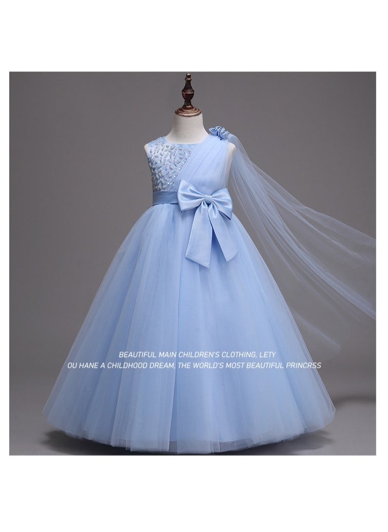 Princess Dress Birthday Party Flower Girl Dress Tulle Dress Long Dress - Image 1