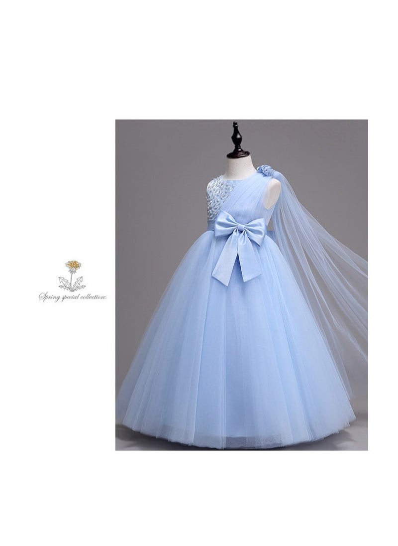 Princess Dress Birthday Party Flower Girl Dress Tulle Dress Long Dress - Image 3
