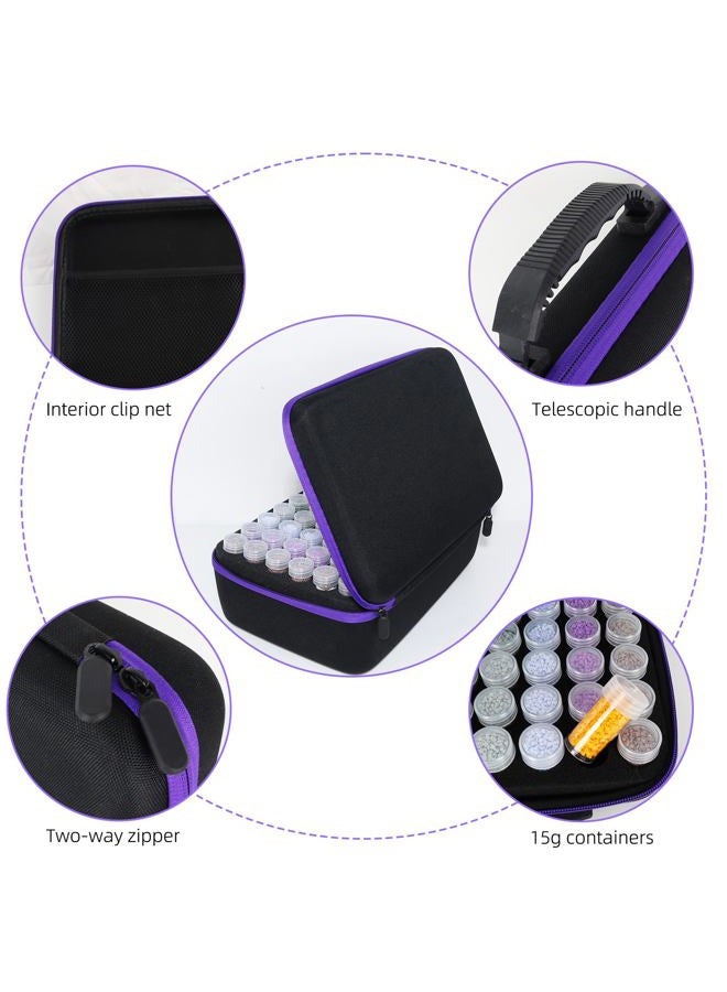 LEIYULY 120 Slots Storage Container for Diamond Art Kits with Diamond Art pens Tools and Portable Bead Storage Boxes, Diamond Art Storage Case and Diamond Art Storage Case - Image 3