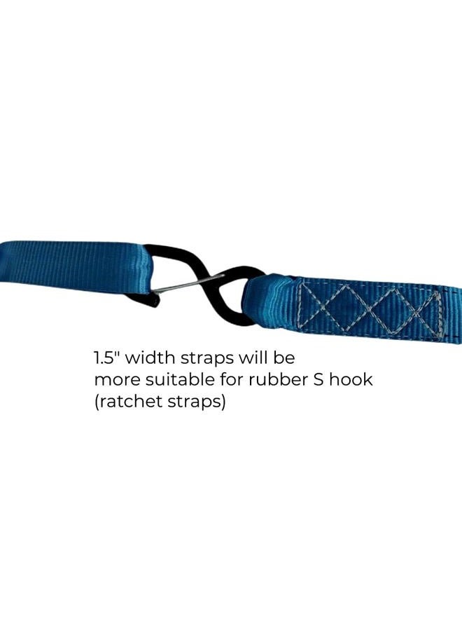 Yuoneiy Heavy Duty Soft Loop Tie Down Straps (4PK) 1.5 inches 18 inches 10,000 LBS Breaking Strength Soft tie Downs for Motorcycle, ATV, UTV, Bicycle and Trailer - Image 5