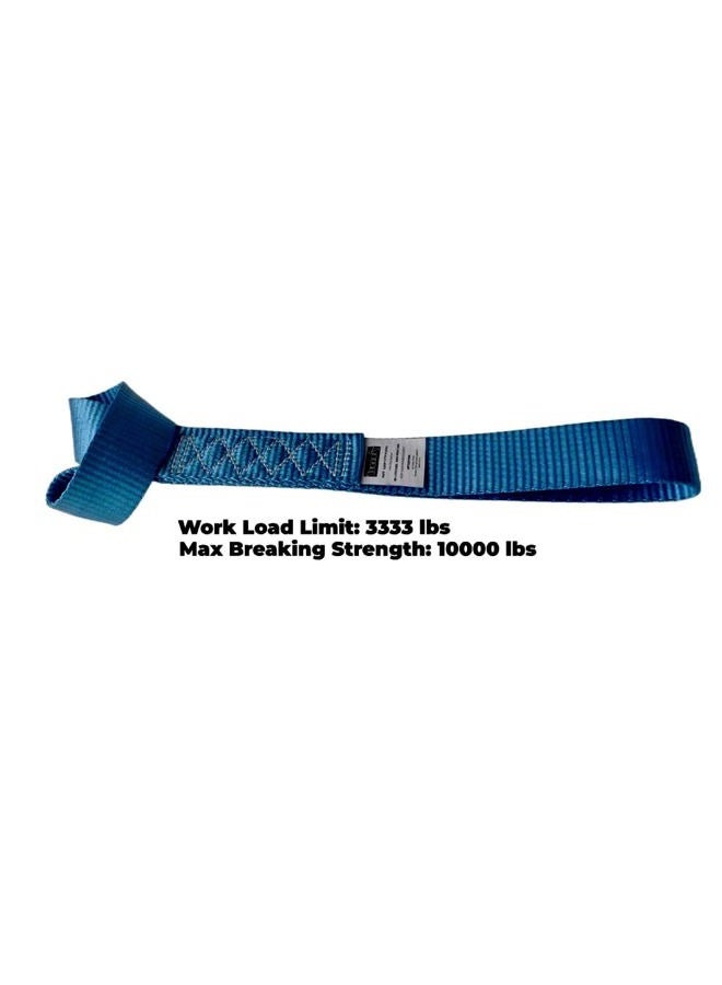Yuoneiy Heavy Duty Soft Loop Tie Down Straps (4PK) 1.5 inches 18 inches 10,000 LBS Breaking Strength Soft tie Downs for Motorcycle, ATV, UTV, Bicycle and Trailer - Image 4