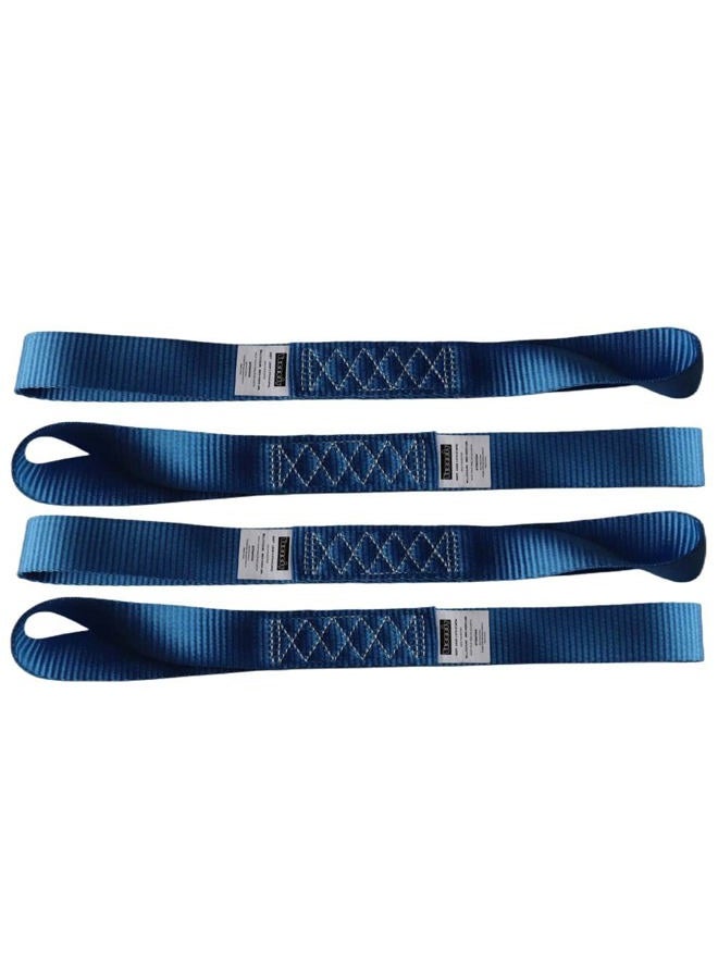 Yuoneiy Heavy Duty Soft Loop Tie Down Straps (4PK) 1.5 inches 18 inches 10,000 LBS Breaking Strength Soft tie Downs for Motorcycle, ATV, UTV, Bicycle and Trailer - Image 2