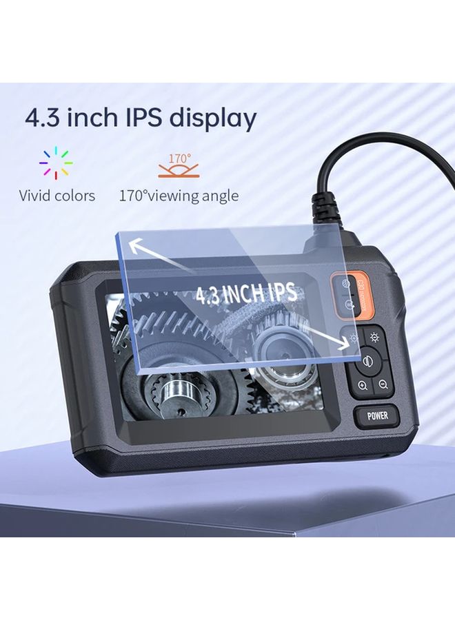 Industrial Endoscope Camera 8mm Lens 1080P HD 4.3 Inch LCD Screen IP67 Waterproof - Image 5