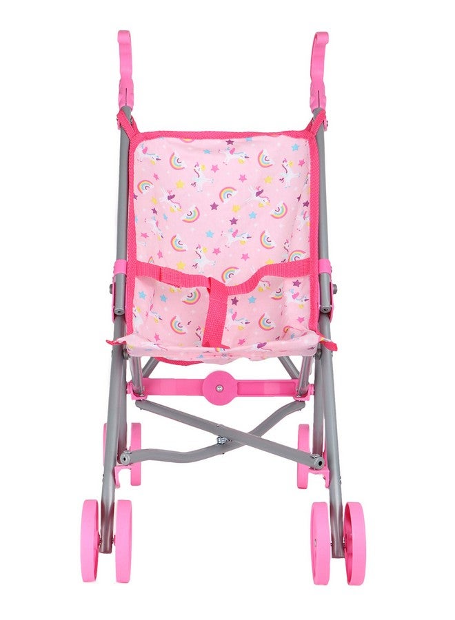 Dream Collection, Doll Stroller - Metal Fold Up and Down Umbrella Stroller for Realistic Pretend Play, Pink - 23” - Image 4