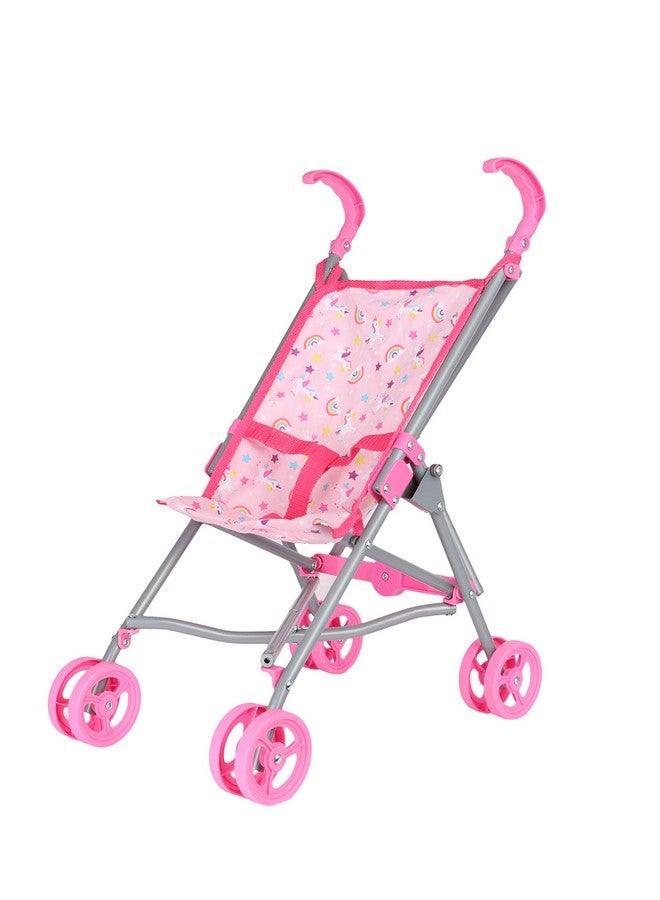 Dream Collection, Doll Stroller - Metal Fold Up and Down Umbrella Stroller for Realistic Pretend Play, Pink - 23” - Image 2