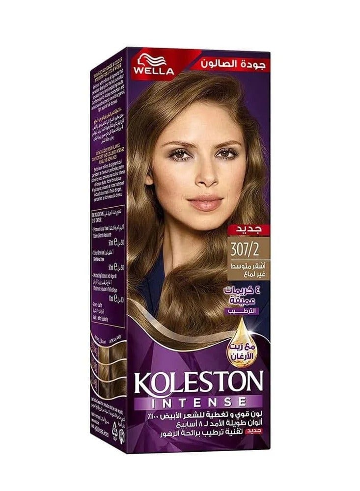 Wella Koleston Wella Koleston Intense Hair Dye - Medium Matte Blonde 307/2 - Image 1
