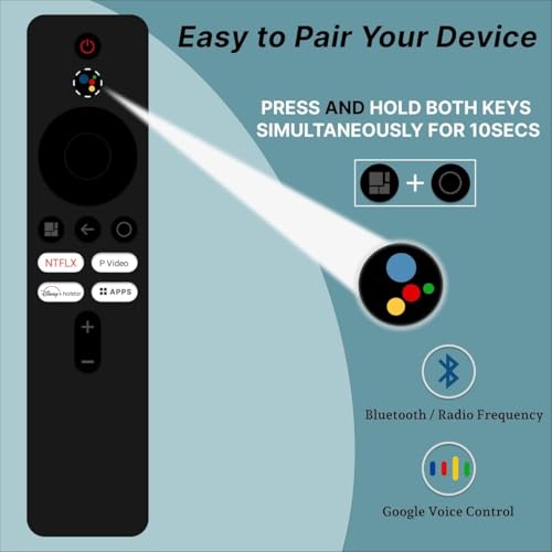 KPDP Original Bluetooth Voice Remote Compatible with Redmi & Xiaomi Smart Android 4K LED UHD TV – Original Mi TV Remote Control with Voice Command, Easy Pairing & Long Range Performance - Image 2