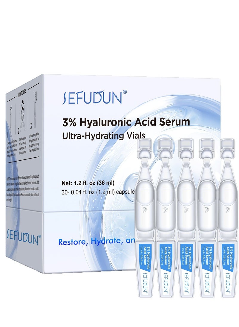 سيفودون سيروم حمض الهيالورونيك لترطيب الوجه من سيفودون (30 زجاجة، كل زجاجة 36 مل) - Image 1