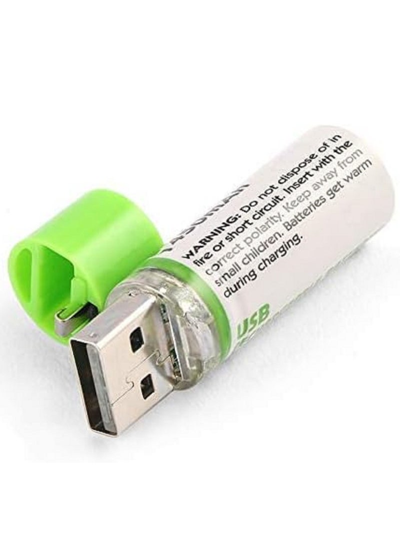 Generic - USB Rechargeable AA Batteries - Set of 2 Pieces - Image 1