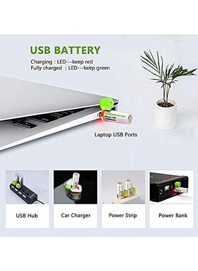 Generic - USB Rechargeable AA Batteries - Set of 2 Pieces - Image 1