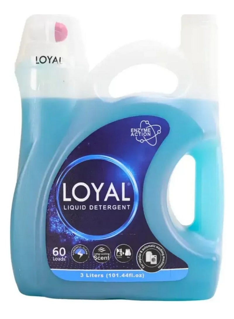 loyal Enzyme Action Liquid Detergent For Automatic And Regular Washing Machine 3 L