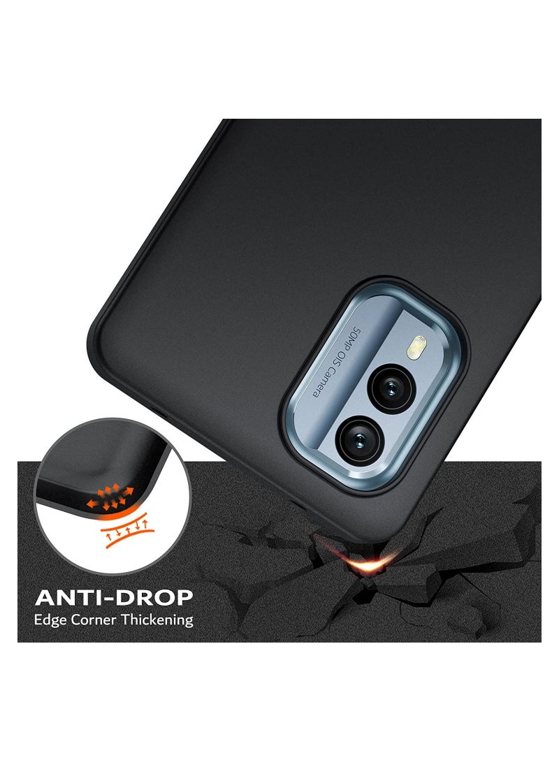 Nokia X30 Case Cover Soft TPU Flexible Slim Fit Matte Black Cover Anti fingerprint Case Precise cutouts compatible for Nokia X30 - Image 2