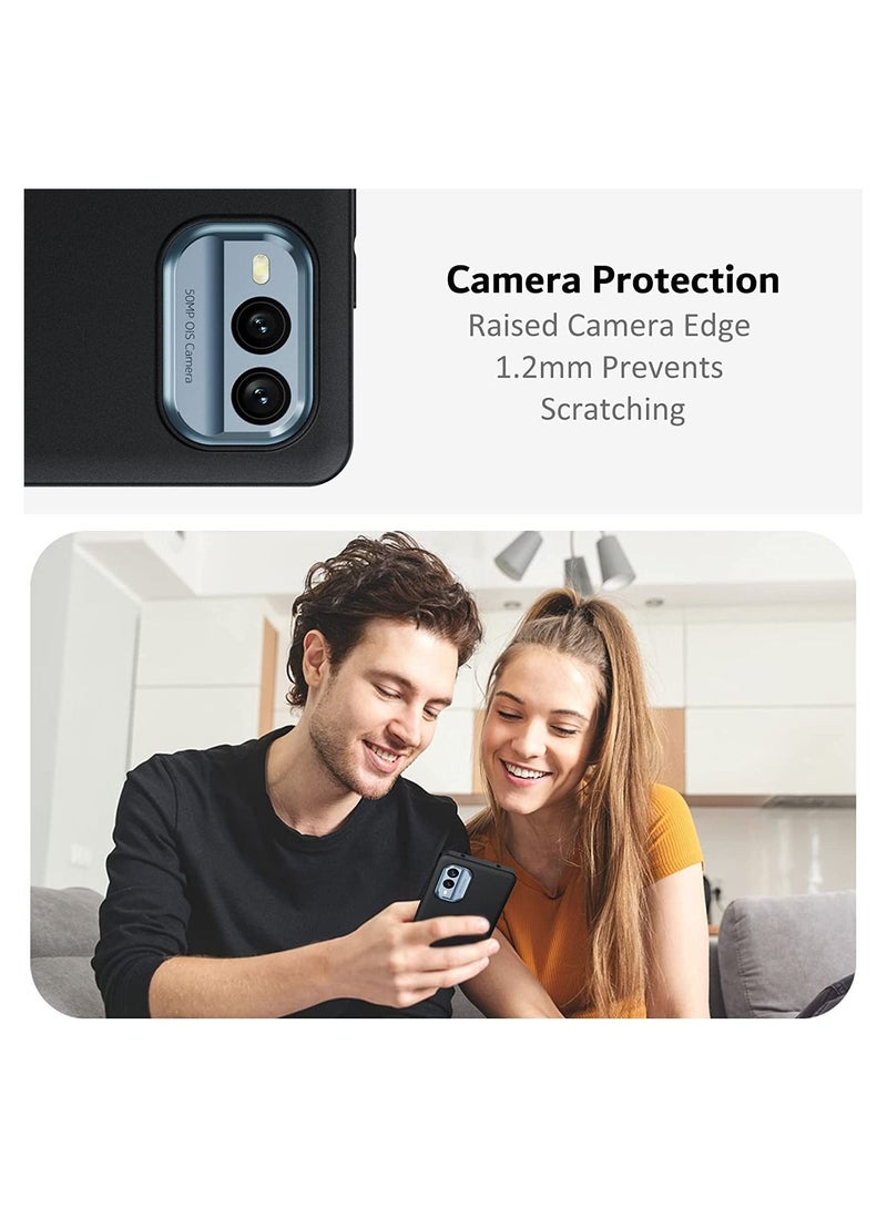 Nokia X30 Case Cover Soft TPU Flexible Slim Fit Matte Black Cover Anti fingerprint Case Precise cutouts compatible for Nokia X30 - Image 3