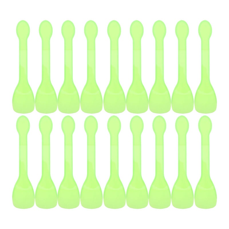 Mini Green Disposable Ice Cream Spoons 10cm For Tasting Desserts Yogurt Pudding Parties Events 100 Pieces - Image 2