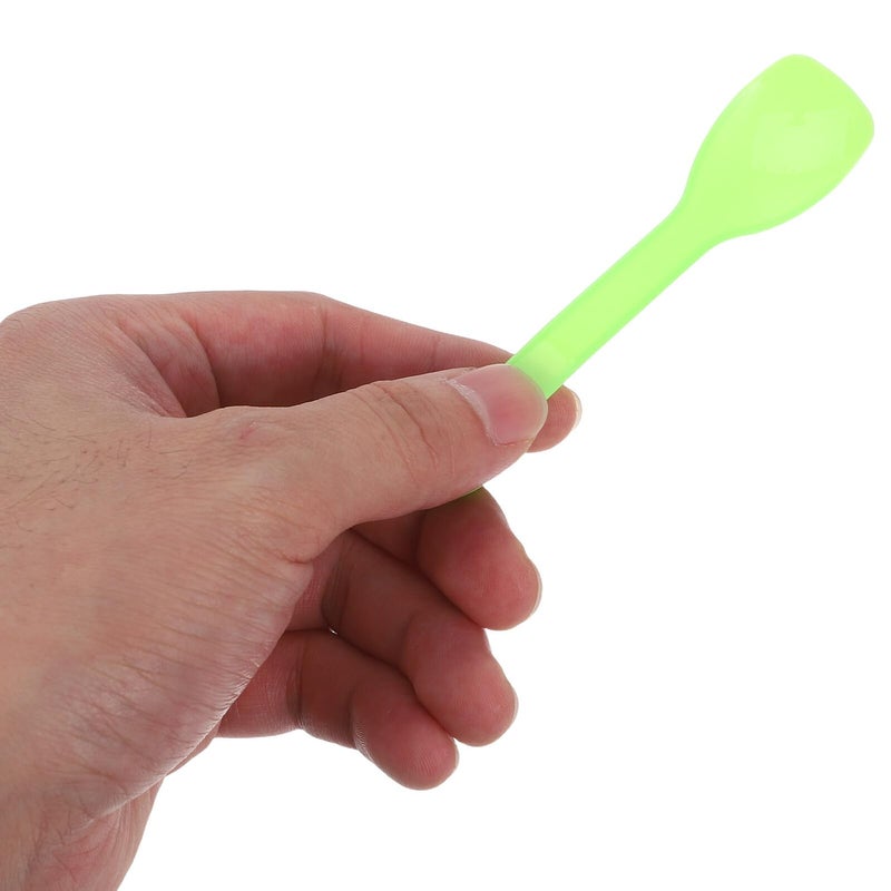Mini Green Disposable Ice Cream Spoons 10cm For Tasting Desserts Yogurt Pudding Parties Events 100 Pieces - Image 5