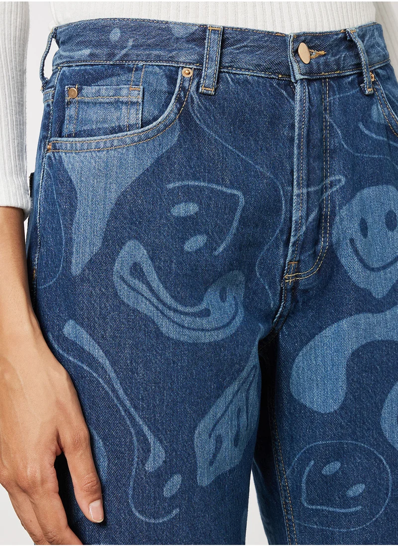ONLY Printed Straight Jeans