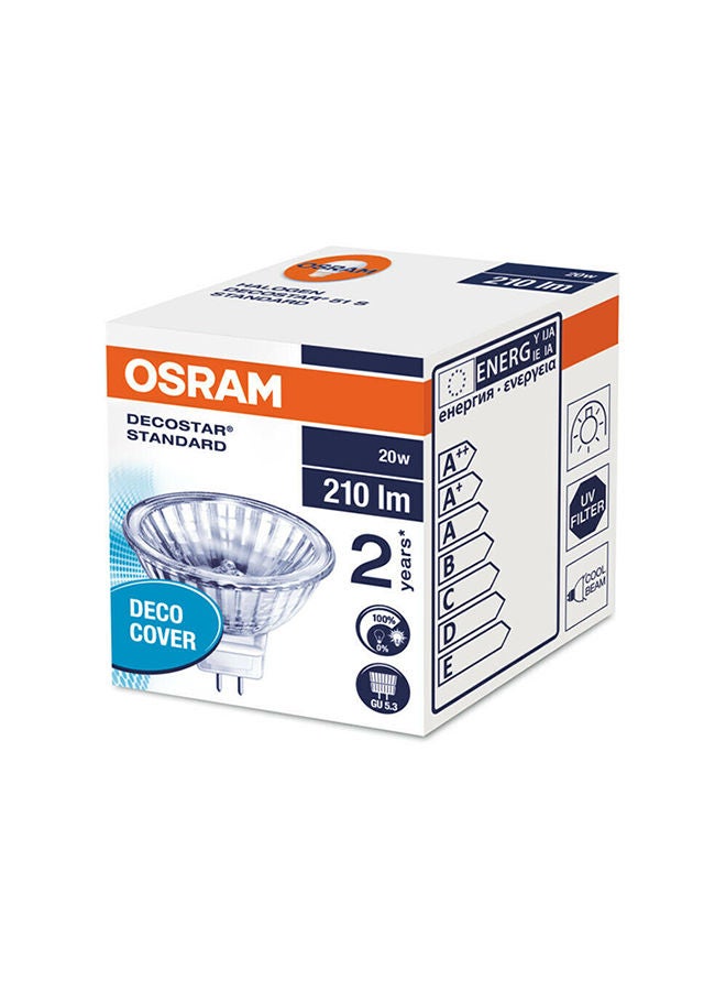 OSRAM 10-Piece Decostar 51S Halogen Lamp 12V 20W 36 Degree GU5.3