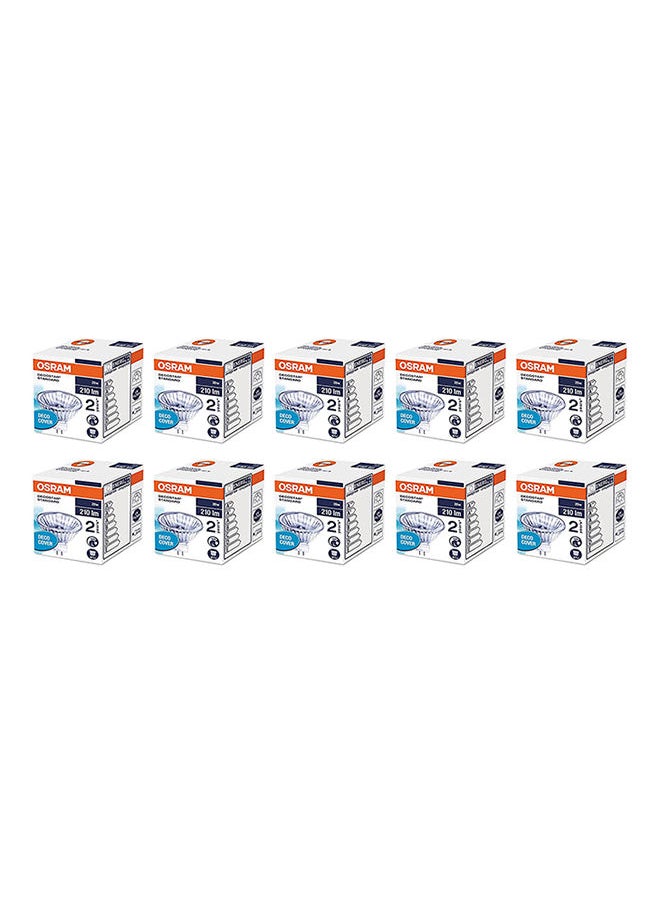 Osram 10 قطع من مصابيح هالوجين Decostar 51S 12 فولت 20 وات 36 درجة GU5.3 44860 WFL  - Image 4