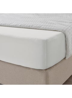 erorex Fitted sheet, white, 180x200 cm  - Image 2