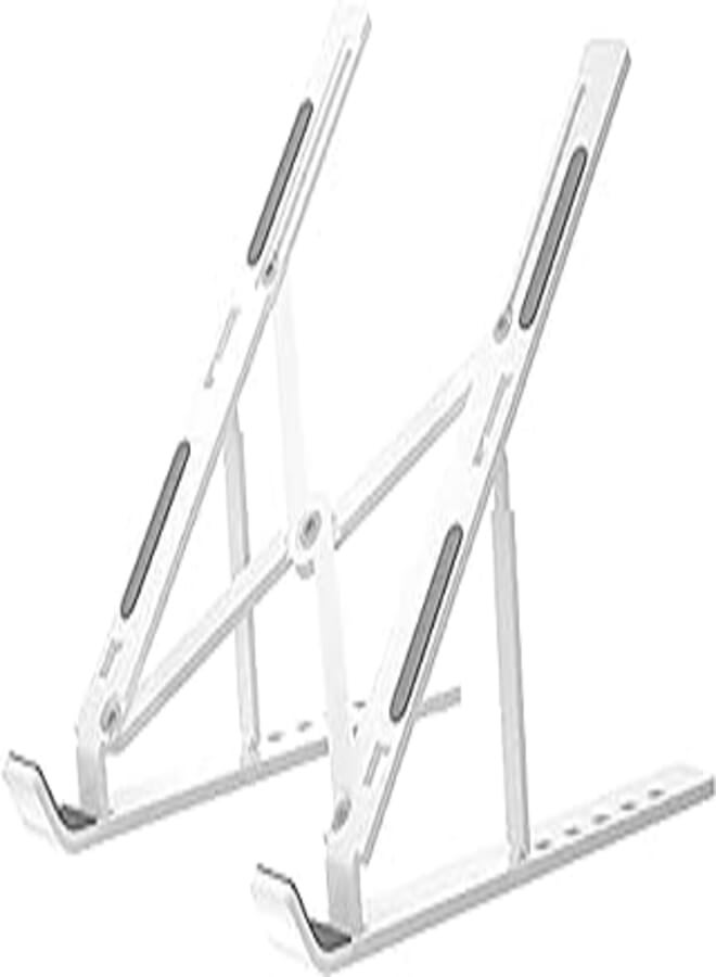 Adjustable multi-angle laptop stand (10-15.6in, white)