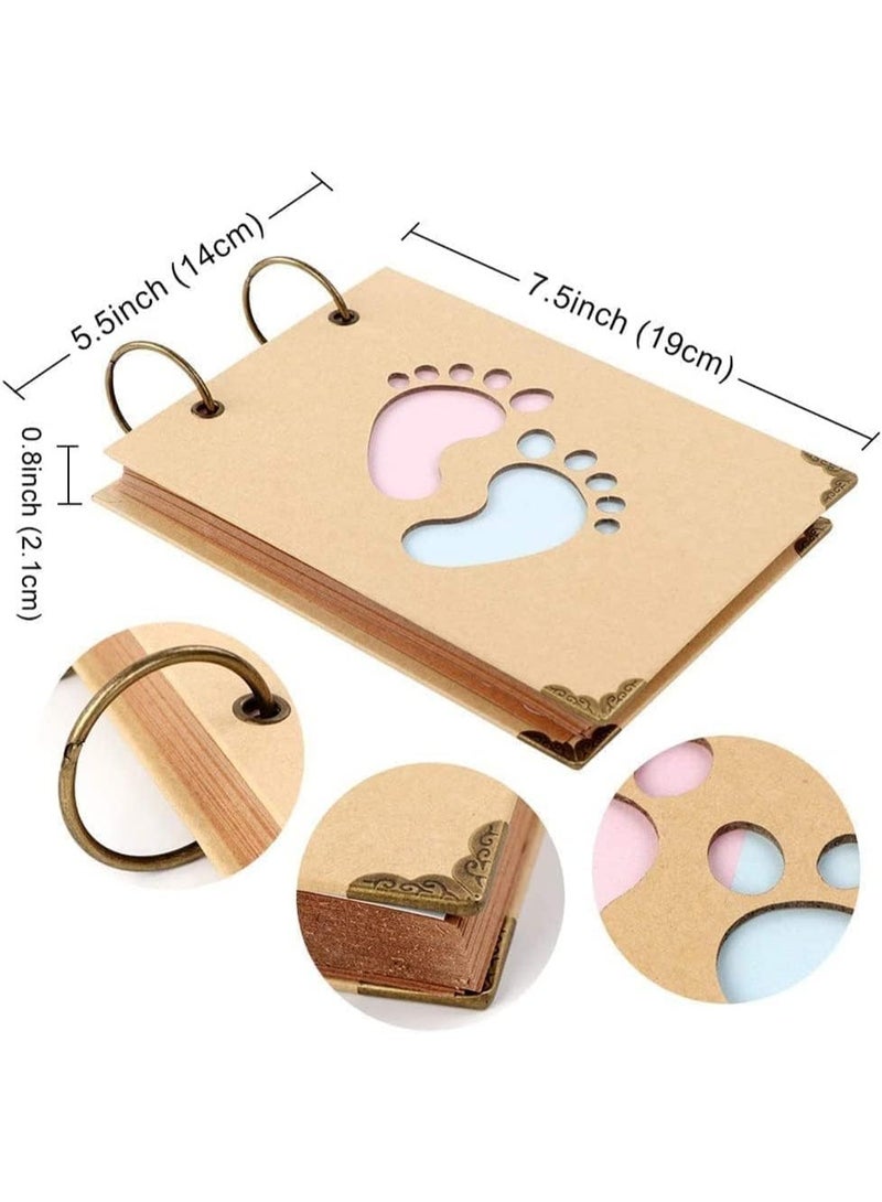 CLENEA Advice Cards Baby Shower, Baby Prediction Cards for Baby Shower Reveal Game, Baby Shower Game Elephant New Parent Information Suggestion Book for Gender Reveal Game Party, Kraft Paper (40 Pcs) - Image 2
