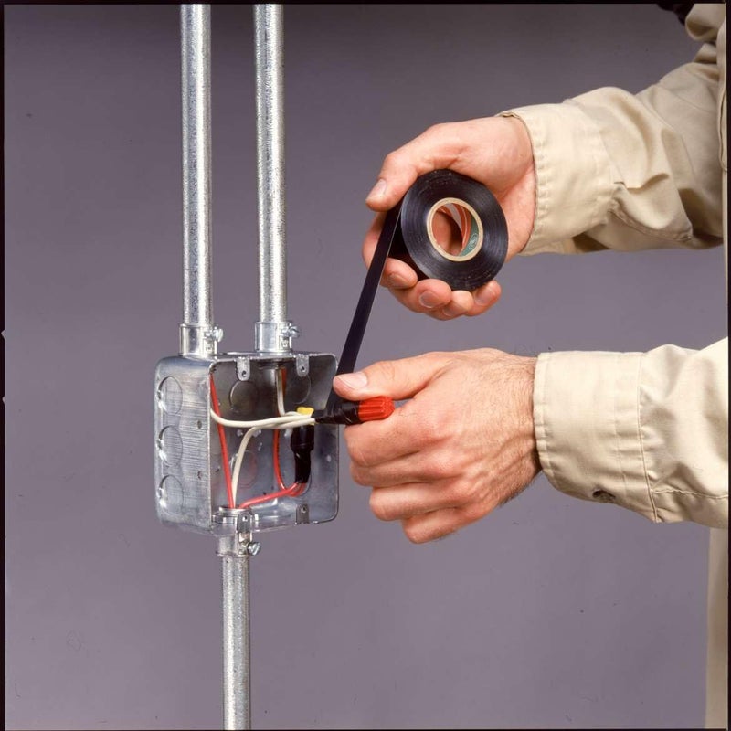 Duck Brand Professional Electrical Tape, 0.75-Inch by 50-Feet, 3-Pack of Rolls, Black (299004) - Image 3