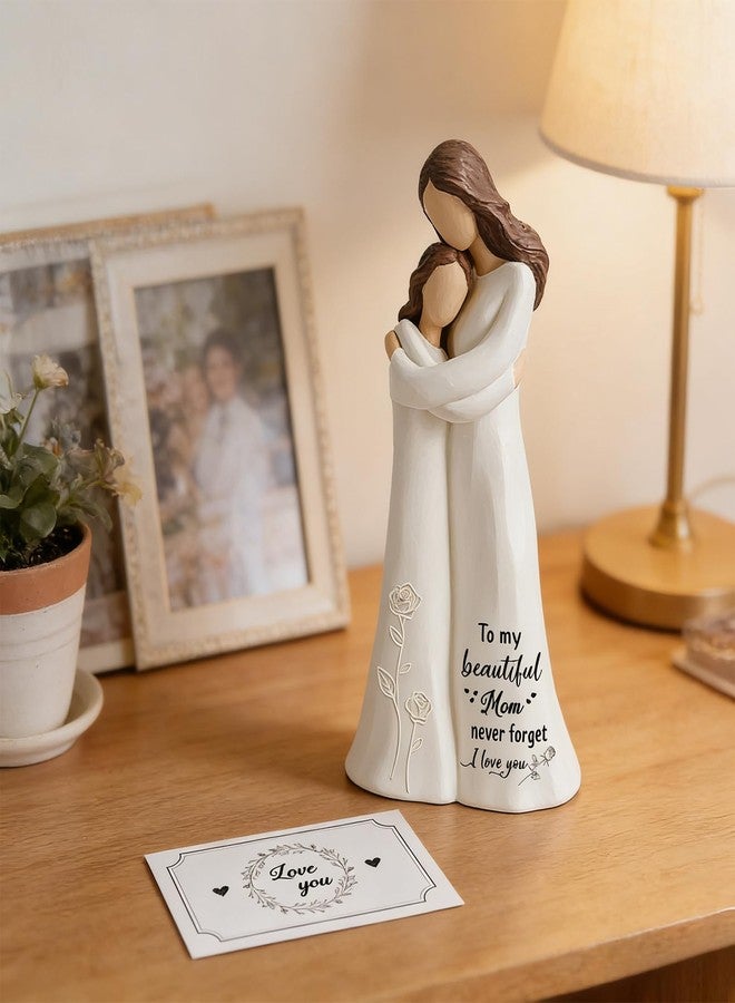 Nlicrst Mother Daughter Figurines - Mother Daughter Gifts for Mom, 5.9" Heartwarming Hug Figutine with Greeting Card & Gift Box for Birthday, Anniversary Home Decor - Image 5