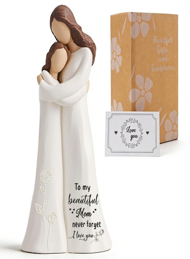 Nlicrst Mother Daughter Figurines - Mother Daughter Gifts for Mom, 5.9" Heartwarming Hug Figutine with Greeting Card & Gift Box for Birthday, Anniversary Home Decor - Image 1