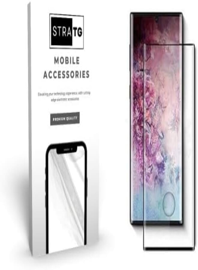 StraTG Samsung S20 Ultra Curved Glass Liquid UV Screen Protector with Easy Install Kit