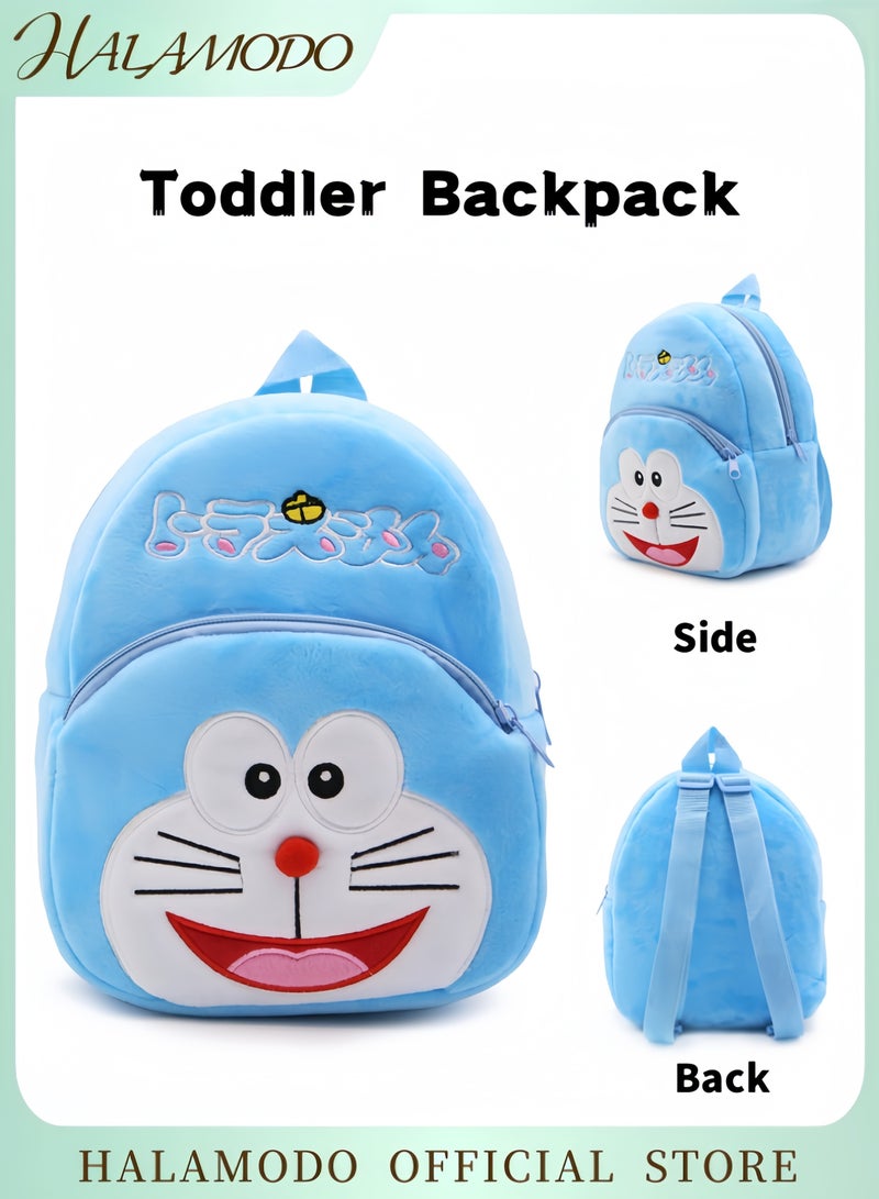 HALAMODO Toddler Backpack Toddler Bag Soft Plush Animal Cartoon Mini Outdoor Travel Bag Mini Book Bag Schoolbag Daycare Bag for Baby Girl Boy 1-3 Years  - Image 1