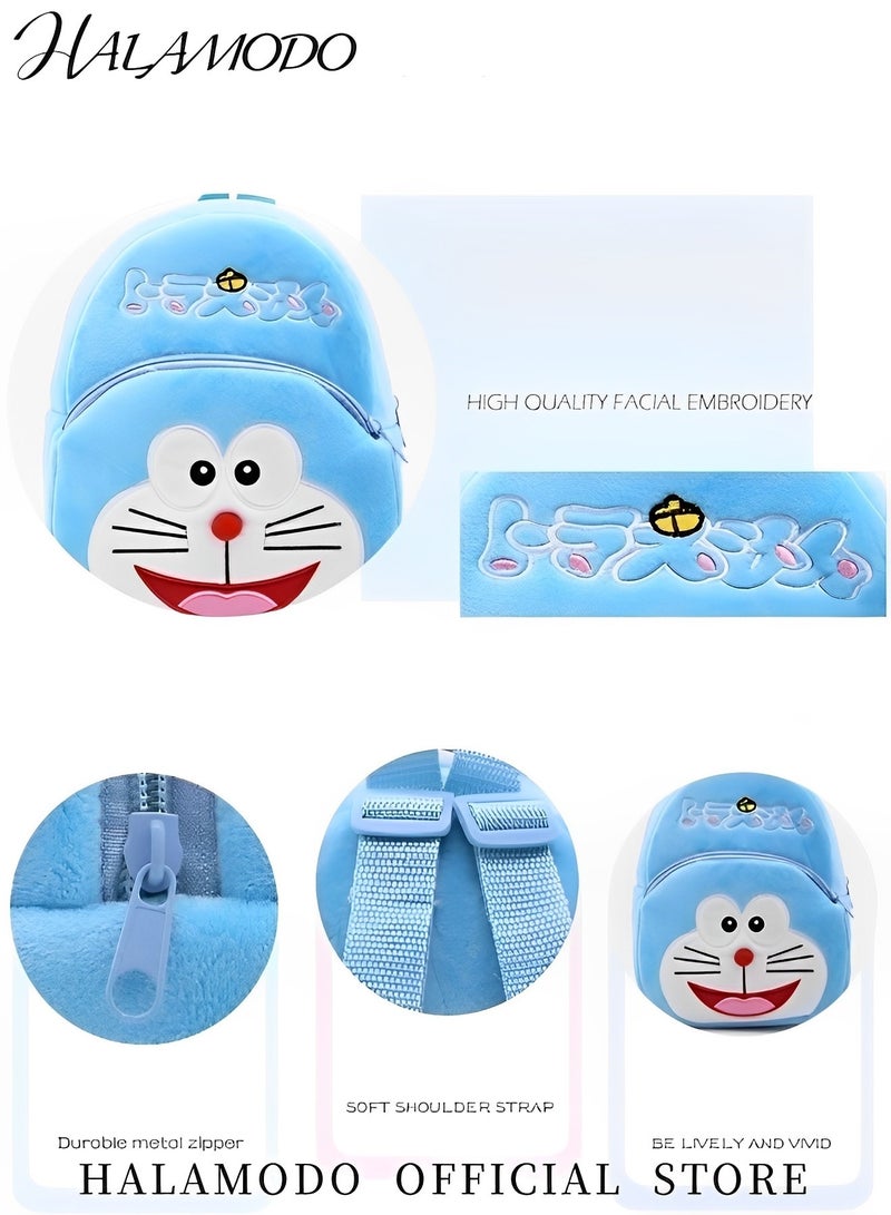 HALAMODO Toddler Backpack Toddler Bag Soft Plush Animal Cartoon Mini Outdoor Travel Bag Mini Book Bag Schoolbag Daycare Bag for Baby Girl Boy 1-3 Years  - Image 5