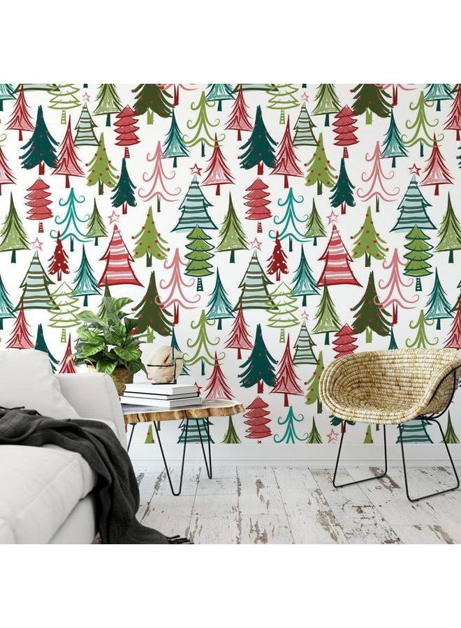 Bluejw Foreign Trade Christmas Self-adhesive Wallpaper Wallpaper Removable Wallpaper Living Room Transformation Wall Stickers CRW001-020 - Image 4