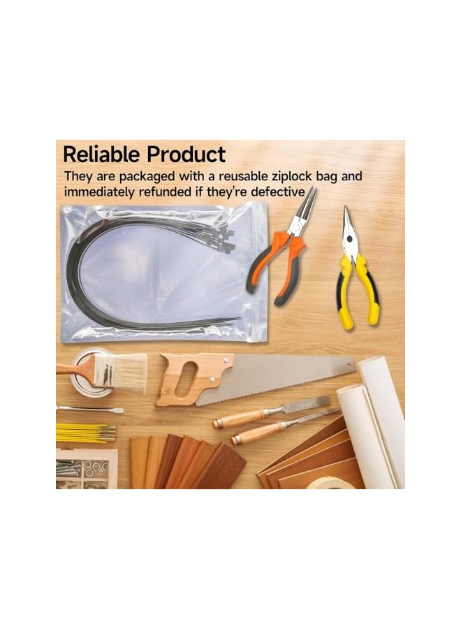 PROMASS Work Temp 5 ℉ - 176 ℉ - Long Durable Adjustable Nylon Wire Ties， 26 Inches Large Zip Ties， Heavy Duty 30 Packs - Max Load 200 LBS for Both Indoor and Outdoor - Image 5