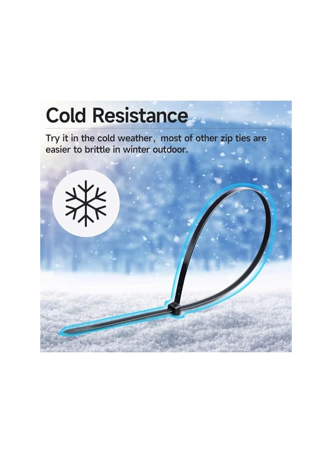 PROMASS Work Temp 5 ℉ - 176 ℉ - Long Durable Adjustable Nylon Wire Ties， 26 Inches Large Zip Ties， Heavy Duty 30 Packs - Max Load 200 LBS for Both Indoor and Outdoor - Image 4