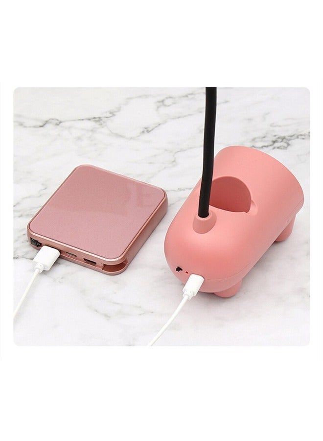 Raffine New Rabbit USB Charging Students Holder Mirror Touch Desk Lamp LED Dimming Night Light - Image 3